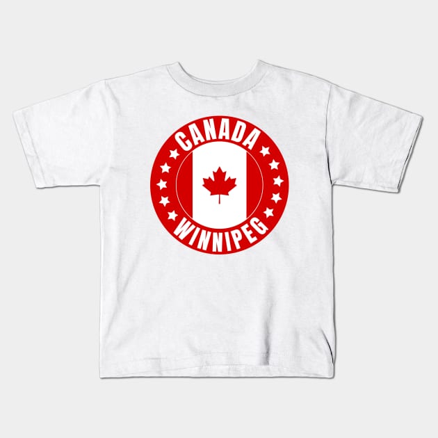 Winnipeg Kids T-Shirt by footballomatic